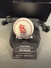 Under Wraps Matt Holliday Signed Baseball STL CARDINAL TEAM LOGO AND COLOR LACES