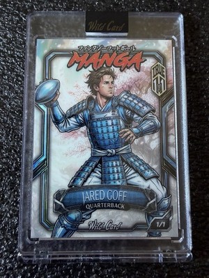 2026 Wild Card Fantasy Manga #FMCCWH2-JG1 Jared Goff Samurai Warrior True #1/1