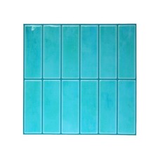 Mosaicowall Aqua Blue Peel Stick Backsplash Tile Stickers 3D Kitchen DIY Decor