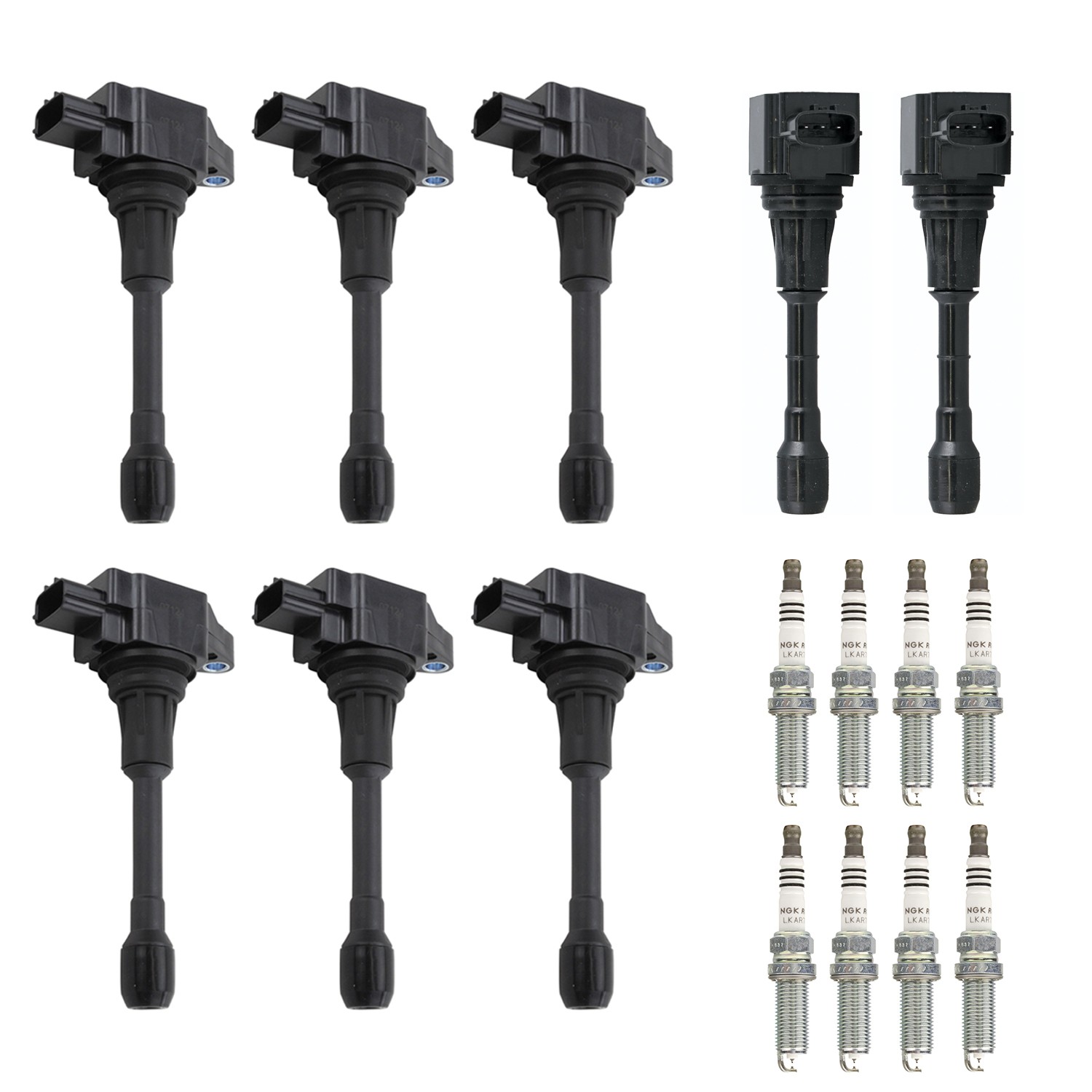 Denso 8 Ignition Coils 8 NGK Ruthenium Spark Plug Kit For FX50 M56 Q70L QX70 V8