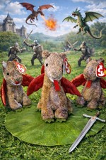 TY beanie babies Scorch the Dragon (1998) Beanie Baby