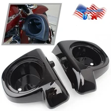 6.5" Lower Vented Fairing Speaker Pods For Harley Touring Street Electra Glide
