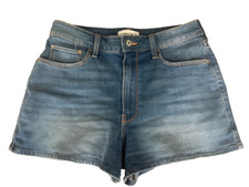 Abercrombie Fitch The Mom Shorts ultra High Rise Denim finished hem Size 27