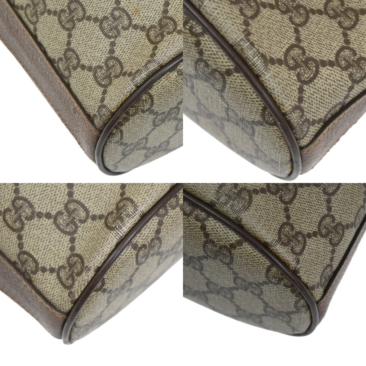 GUCCI GG Pattern Drawstring Shoulder Bag PVC Leat… - image 7