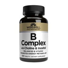 Vitamin B Complex with Choline  Inositol 100 Tabs