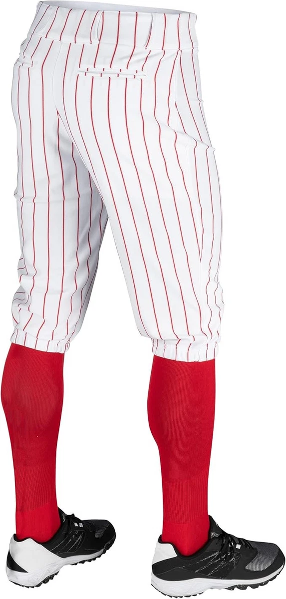 CHAMPRO JUGEND TRIPLE CROWN BASEBALL-HÖSCHEN GRÖSSE LARGE NEU ROT NADELSTREIFEN
