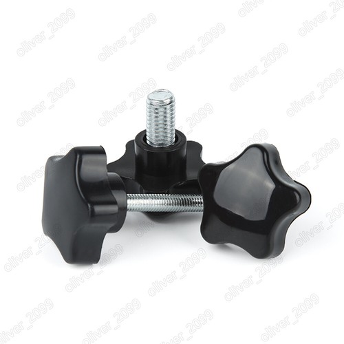Tornillos de sujeción de pomo de mano de acero plástico de cinco estrellas M6 M8 M10 - Imagen 4 de 6