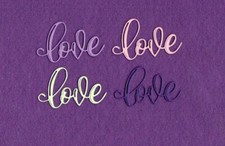 LOVE  23 die cuts scrapbook cards