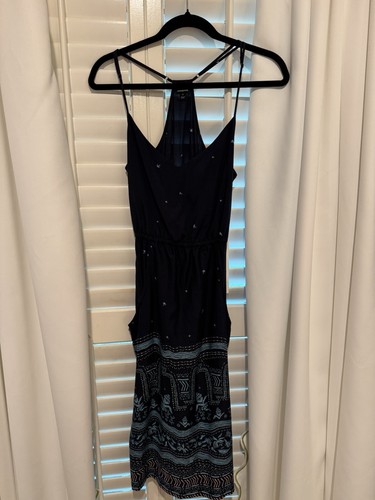 Patagonia Women’s Small Preowned Navy Lost Wildflower Dress Wrinkle-free Travel