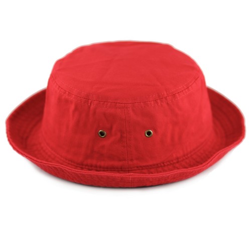 Bucket Hat - Kids Washed Cotton Travel Bucket Packable Hat K1500 T1500 - Picture 32 of 53