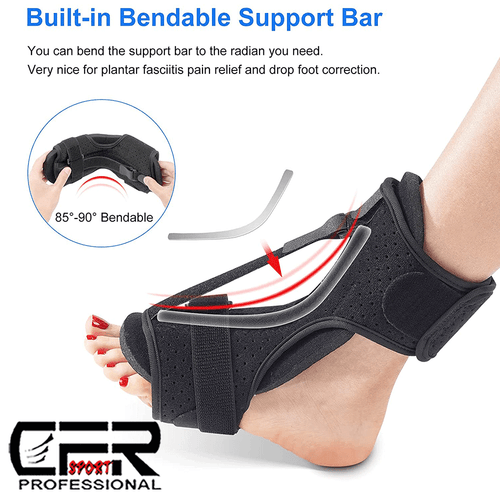 Plantar Fasciitis Night Splint Drop Foot Orthotic Brace Ankle Brace Support Pain - Picture 5 of 12