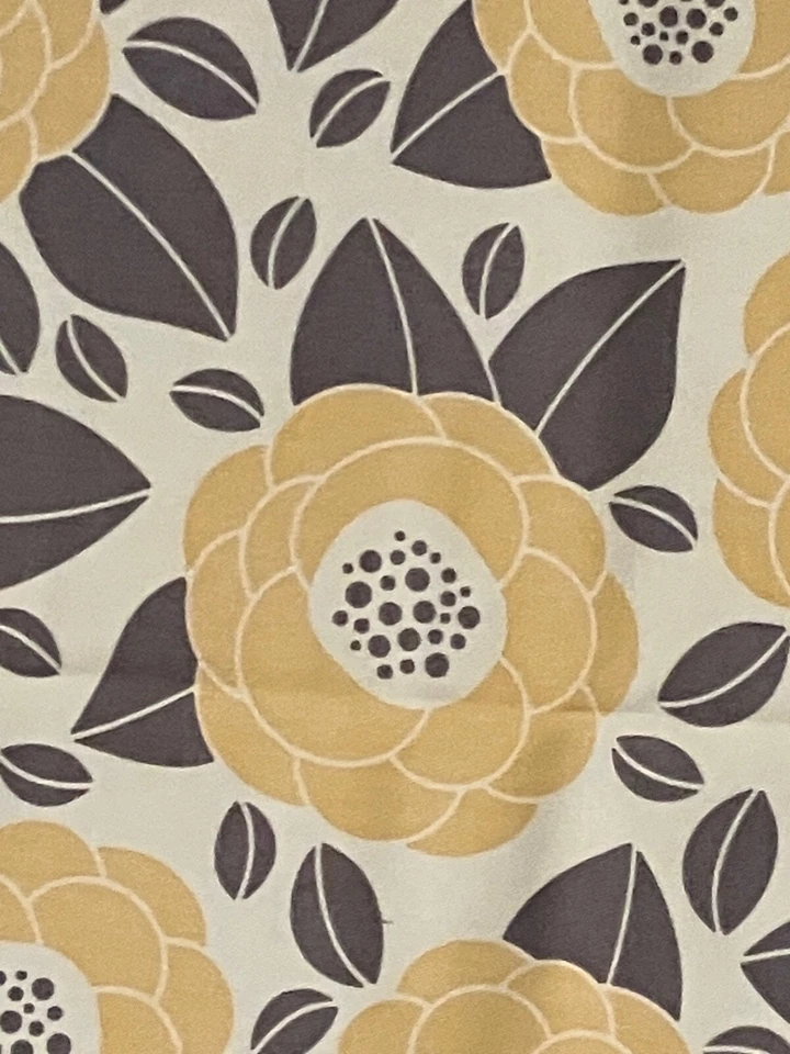 Редкая хлопковая саржа Joel Dewberry Westminster с цветочным рисунком - женьшень 20 дюймов x 54 дюйма - Изображение 2 из 2