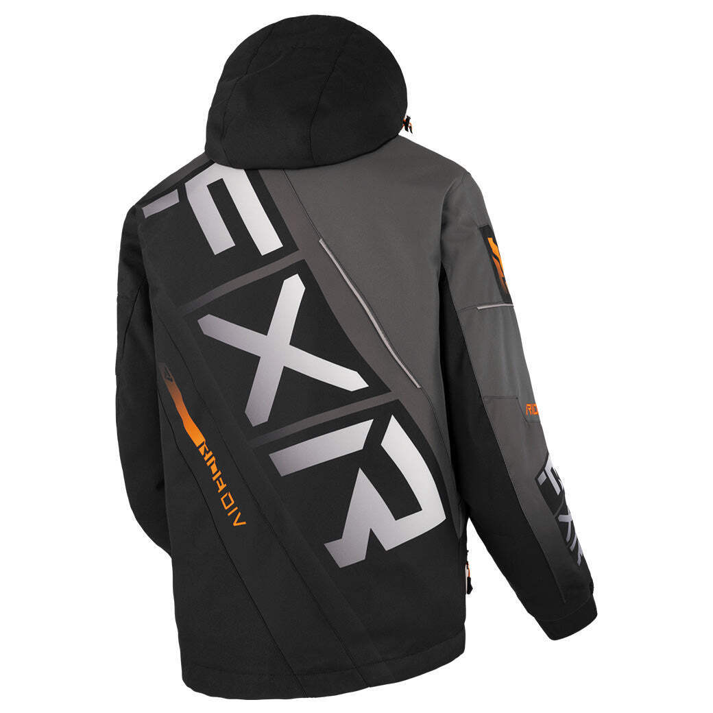 FXR CX Insulated Snowmobile Jacket - Orange/Black/Charcoal | eBay