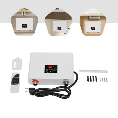 Kitchen Electric Hot Tankless Water Heater Shower Instant Boiler Bathroom 110V