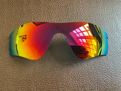 PolarLens POLARIZED Fire Red Iridium Replacement Lens for-Oakley Radarlock  Path UK