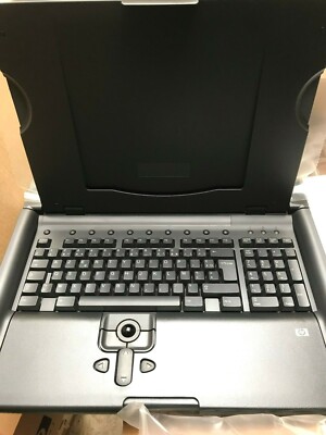 HP KB-0030 1U Integrated Server Rackmount Tastatur Keyboard Trackball Drawer ps/2