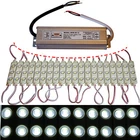 LED Module + Power Supply - Cool White 10000K - 12V - 3x 5730 SMD Chip Injection Light