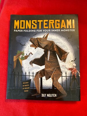 RARE IN NEW CONDITION   MONSTERGAMI  PAPER FOLDING FOR YOUR INNER MONSTER SPIRAL
