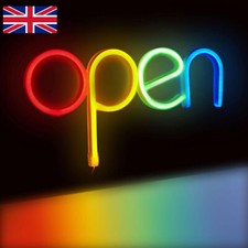 Large Bright Flashing LED OPEN WELCOME Shop Sign Neon Hang Display Window Light.