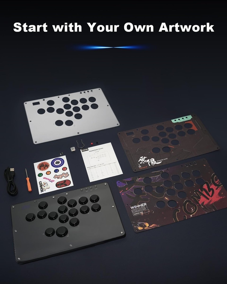 Haute42 U16 Leverless Arcade Controller Hitbox Fight Stick DIY PC