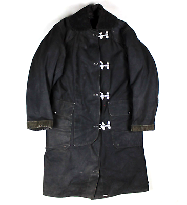 VINTAGE 1960S FIREFIGHTER FIRE TURNOUT COAT JANESVILLE VINTAGE 1960S FIREFIGHTER FIRE TURNOUT COAT JANESVILLE