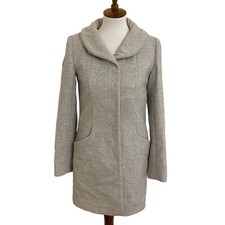 Aritzia Wilfred The Cocoon Coat Wool Cashmere Blend Heather Gray Xxs