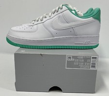 Nike Air Force 1 \'07 Low Mens 11.5 White/White Light Menta DH7561-107 Casual Nike Air Force 1 shoe -DH7561 107 -Men size 12.5 -Fast ship  main image 4