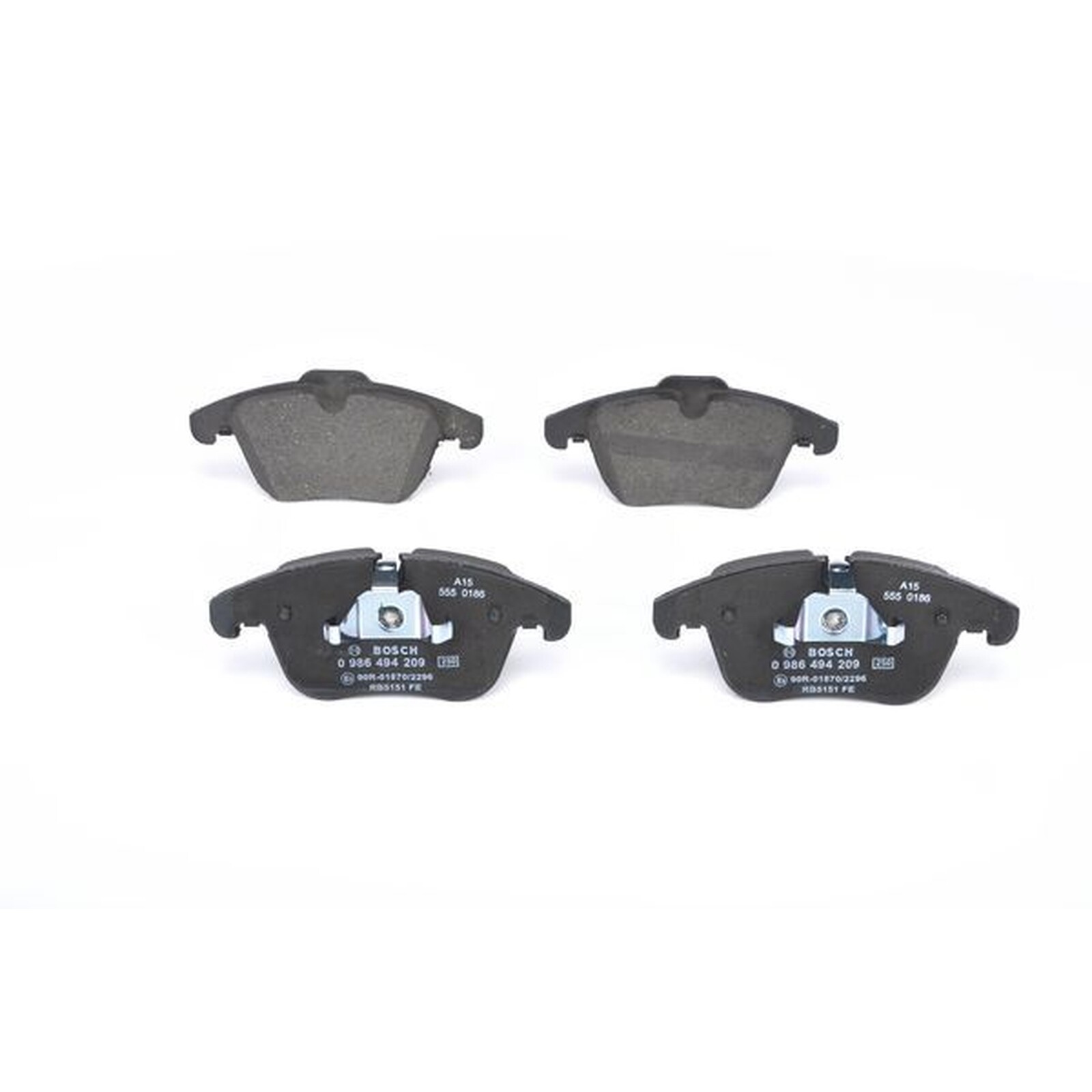 Bosch Brake Pad Set Front 0986494209 - OEM Quality for Jaguar S-Type XF XJ XK