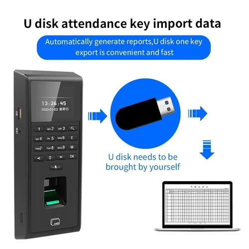 Fingerprint Time Attendance System Biometric Recognition 1000 User Wifi Control - Picture 6 of 22