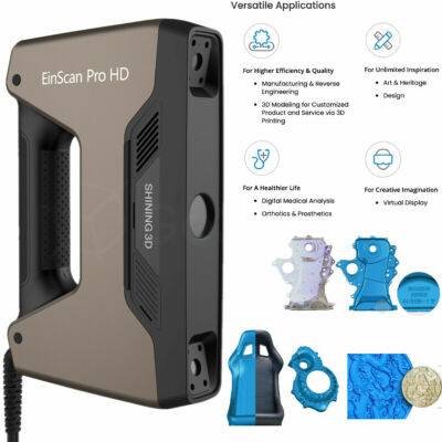 EinScan Pro HD 3D Scanner w/ Industrial Pack, Color Pack & EX Scan