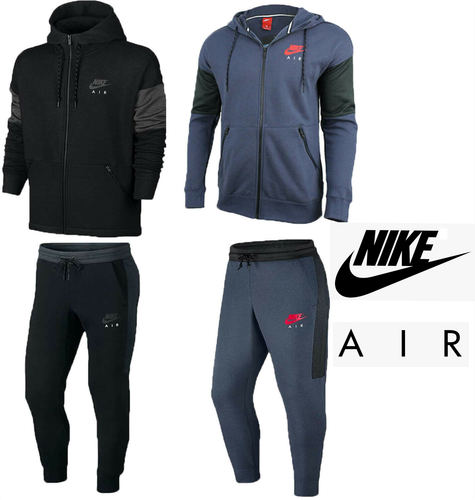 Nike Air Uomo Set Tuta Completa Felpa con Cappuccio e Cerniera Sport  Jogging Bottoms Felpa Con Cappuccio Pantaloni Sportivi | eBay