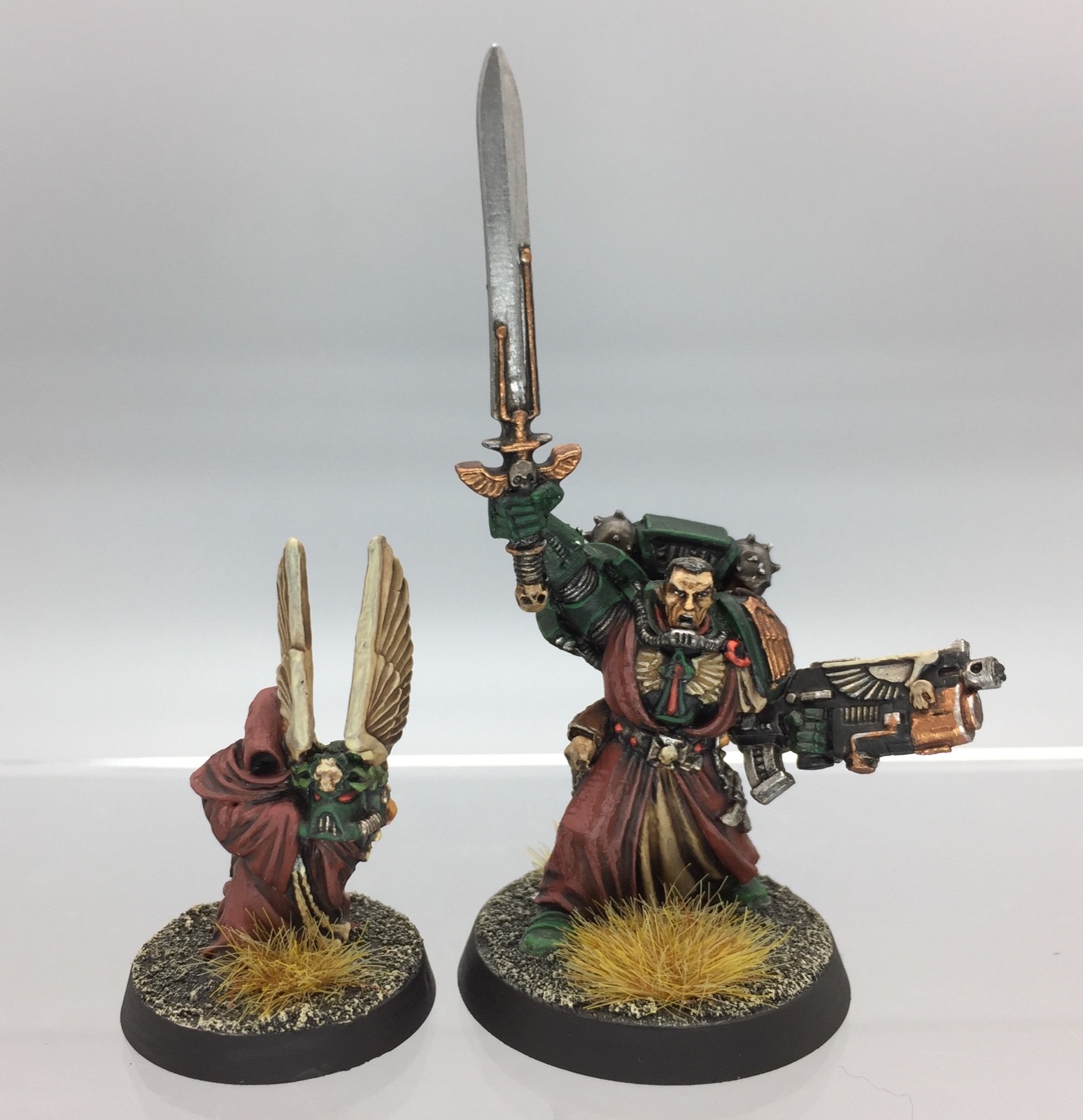 WARHAMMER 40,000 SPACE MARINES DARK ANGELS AZRAEL GRAND MASTER METAL PAINTED WARHAMMER 40,000 SPACE MARINES DARK ANGELS AZRAEL GRAND MASTER METAL PAINTED