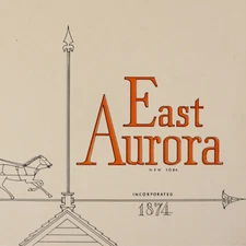 1970s EAST AURORA NY Land Promotion Booklet History Photos Promotion New York
