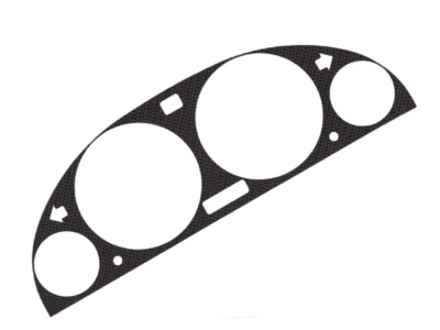 Blende Tachoblende Tachorahmen Bezel ECHT Carbon passend für BMW E39 5er E38 7er