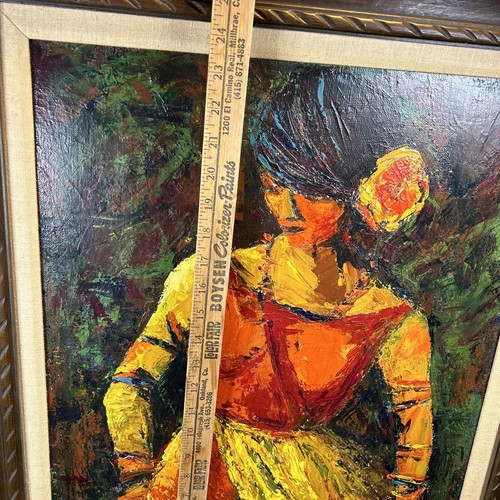 Dama Bailarina Firmado Westerowicz Original Polonia Vintage 1972 Óleo Sobre Lienzo - Imagen 17 de 24