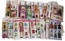 McCalls & Simplicity Doll Clothes Sewing Patterns 18"/American Girl -You Choose!