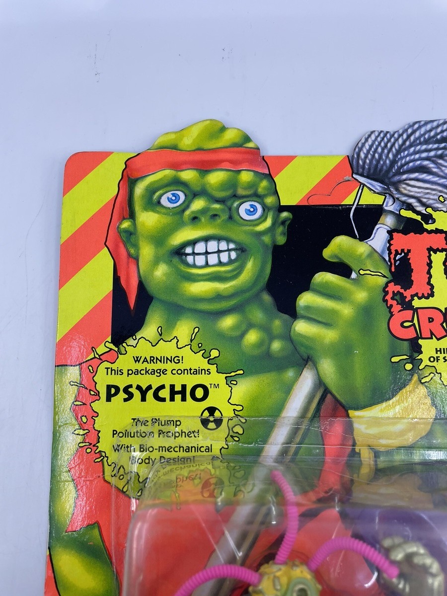 1990 Toxic Crusaders Psycho Action Figure Unpunched Card Damage | eBay