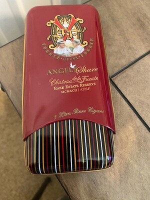 Fuente Opus X Fuente  Angel's Share Robusto Empty Tin Cigar Holder