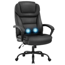 Big and Tall Office Chair Desk Chair Ergonomic Task Computer Chair Pu Leather
