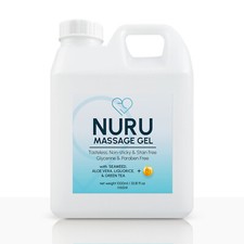 Nuru Massage Gel 33.8Fl oz with Aloe Vera, Seaweed, Liquorice, Green Tea, B5
