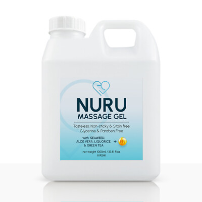 Nuru Massage Gel 33.8Fl oz with Aloe Vera, Seaweed, Liquorice, Green Tea, B5 | eBay Nuru Massage Gel 33.8Fl oz with Aloe Vera, Seaweed, Liquorice, Green Tea, B5 | eBay
