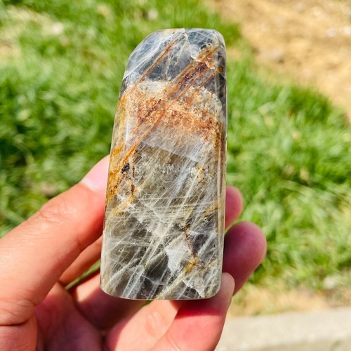 347g Natural Purple Flash Labradorite Freeform Crystal Display Specimen Healing - Picture 14 of 21