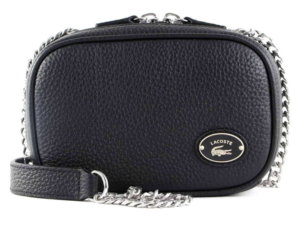 LACOSTE Origin Croc Square Crossover Bag Umhängetasche Tasche schwarz Neu |  eBay