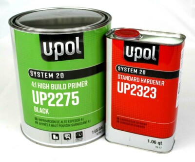 2K Urethane Primer HS Gallon Kit BLACK DTM U-Pol UP2275 W/UP2323 Std ...