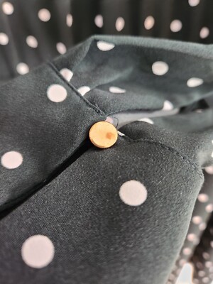 green emerald velvet dress Green Polka Dot High Neck Wrap Dress – AX Paris