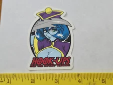 VTG HOOK UPS MAI THE PSYCHIC WARRIOR SEXY ANIME GIRL NOS SKATEBOARD DECK STICKER