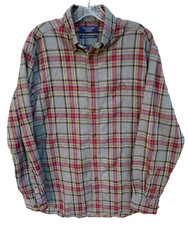 Roundtree  Yorke Outdoors Shirt Men's Medium Authentic Portuguese Flannel Plaid