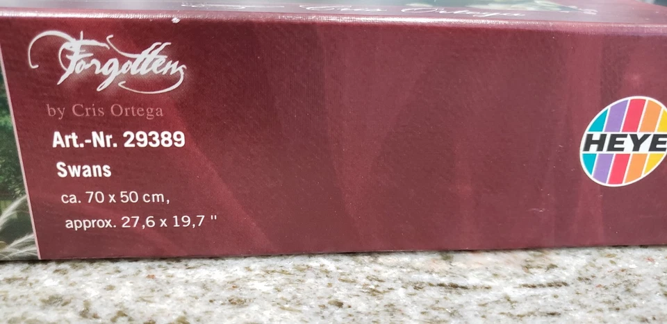 2010 Heye Puzzle Forgotten Swans Cris Ortega 1000 Puzzle 29389 Germany Fantasy - Image 4 of 4