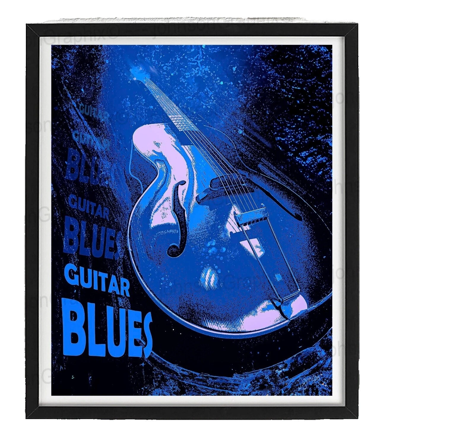 Guitars Modern Home Décor Posters