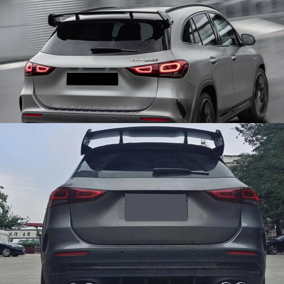For 2020-2024 Mercedes Benz GLA H247 GLA200 GLA250 Black Rear Trunk Spoiler Wing Foto 2 de 4